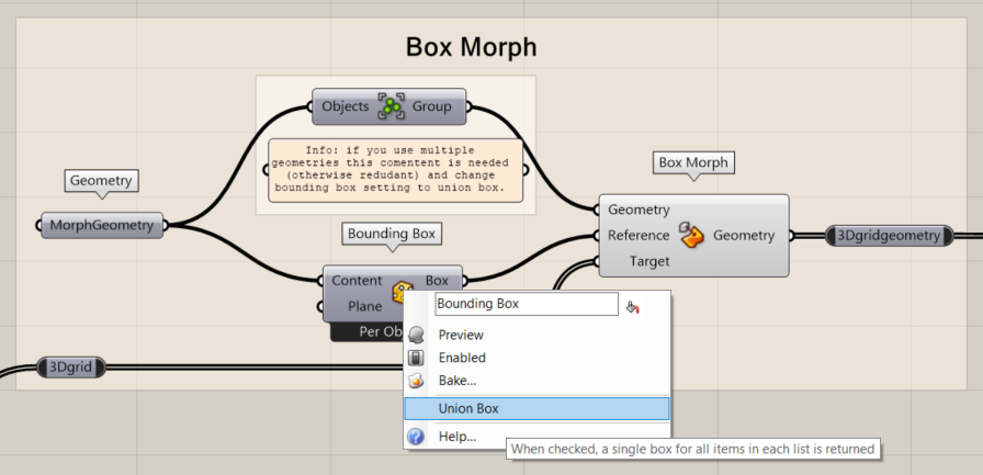 Use multiple objects to morph