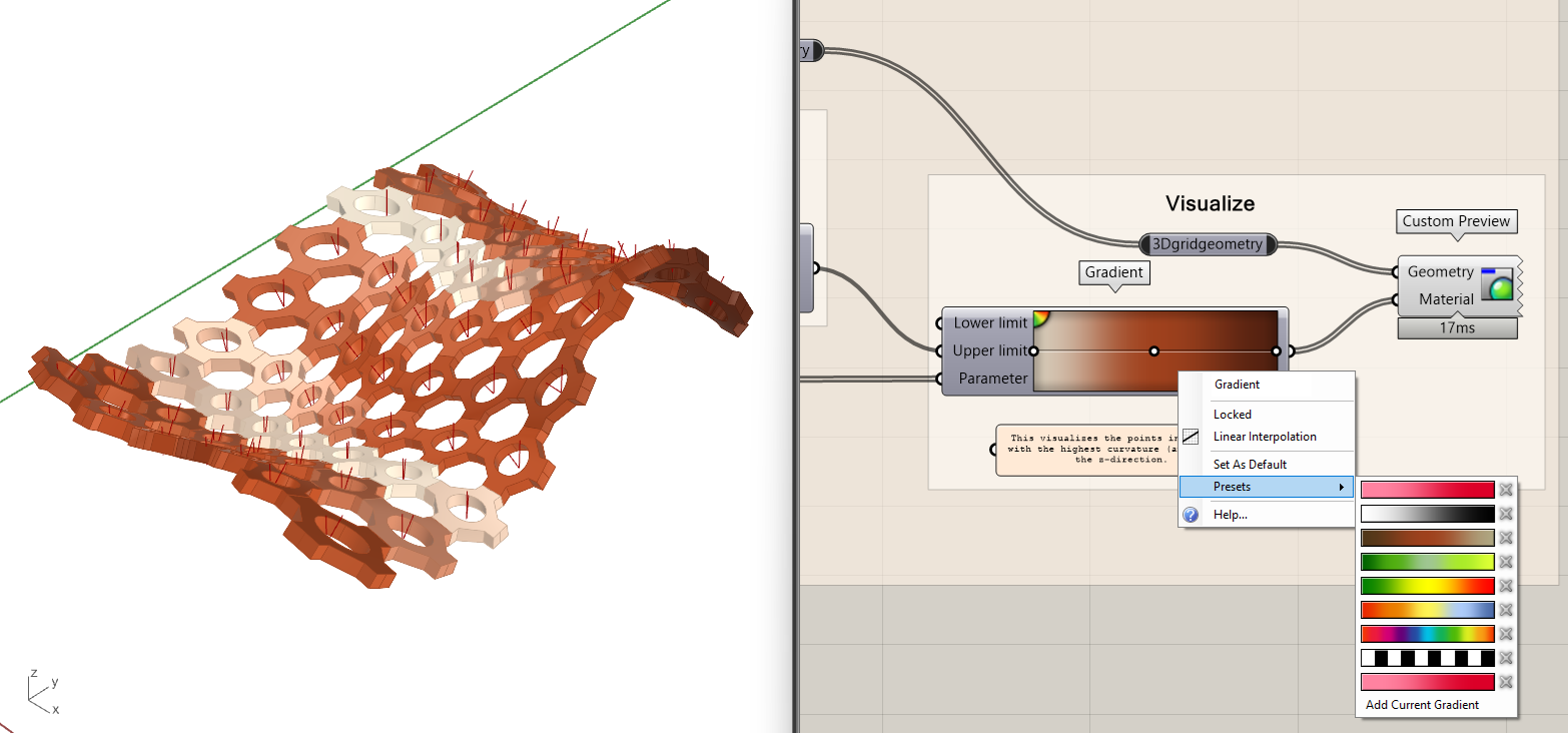 Set the color preset