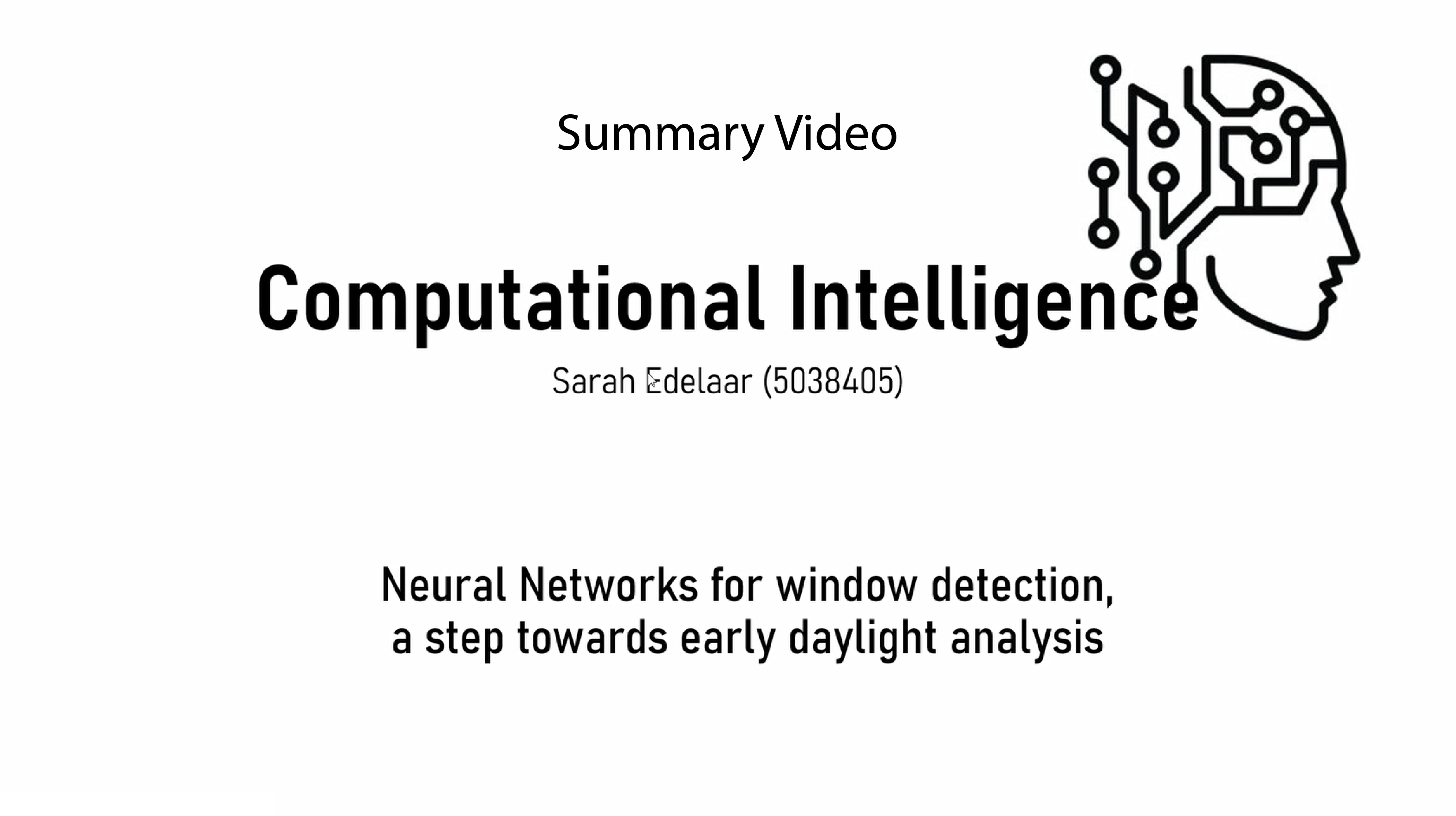 Window Detection Summary Video Thumbnail