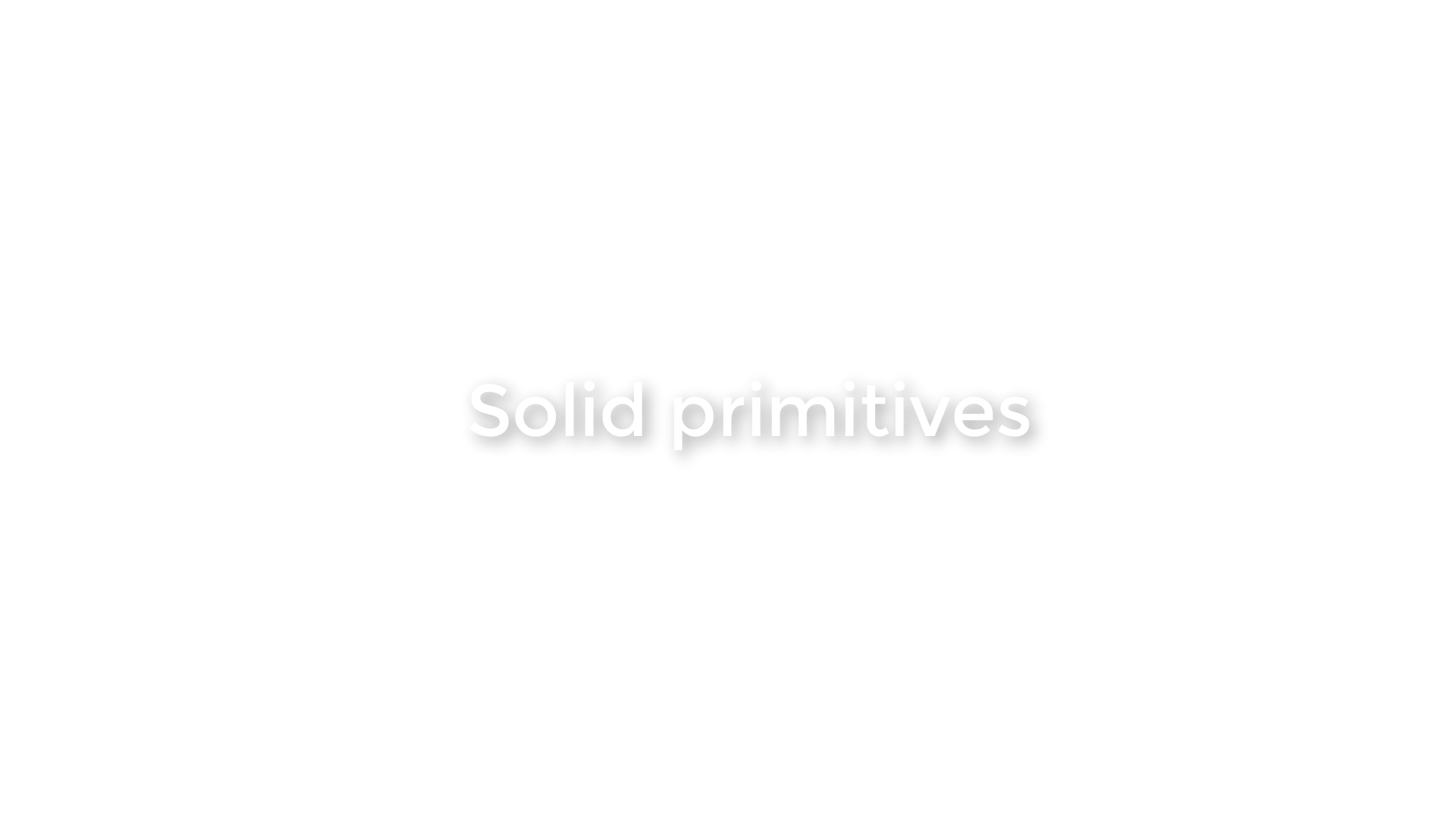 Video 01: Rhino solid primitives